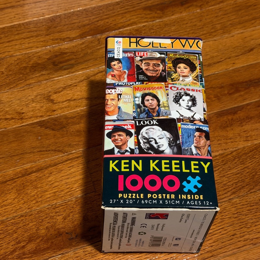 Ken Keeley 1000 Piece Jigsaw Puzzle - Colorful Vintage Movie Collage